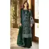 Function Wear Faux Georgette Embroidery Work Pakistani Salwar Suit In Dark Green - 7341175659