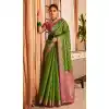 Green Color Banarasi Silk Weaving Work Designer Function Wear Saree - 7652177418