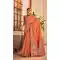 Peach Color Banarasi Silk Weaving Work Designer Function Wear Saree - 7652177421