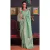 Mint Color Function Wear Designer Silk Saree With Weaving Work - 7667177503