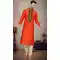 Orange Color Art Silk With Resham And Stone Work Designer Function Wear Plus Size Men's Kurta Pajama - 7675177594