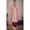 Pink Color Art Silk With Resham Work Designer Function Wear Plus Size Men's Kurta Pajama - 7675177595
