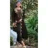 Evening Wear Georgette With Embroidered Work Plus Size Salwar Suit In Black - 7682177635