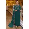 Georgette With Embroidery Work Festival Wear Pakistani Style Salwar Kameez In Green - 7697177725