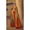 Brown Traditional Festival Wear Banarasi Silk Saree With Jacquard Work - 7685177654