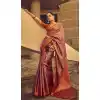 Traditional Festival Wear Banarasi Silk Saree With Jacquard Work In Purple - 7685177655