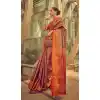 Brown Color Traditional Festival Wear Banarasi Silk Saree With Jacquard Work - 7685177657