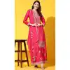 Pink Color Chinon Embroidered Festival Wear Designer Palazzo Salwar Suit - 76981777728