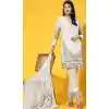 White Color Faux Georgette Embroidered Festival Wear Designer Salwar Suit - 76981777730