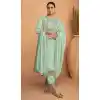 Elegant Sky Color Festival Wear Embroidered Premium Silk Plus Size Salwar Kameez - 7707177784