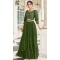 Designer Fox Georgette With Embroidery Work Party Wear Lehenga Choli In Green - 7709177793