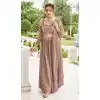 Designer Fox Georgette With Embroidery Work Party Wear Lehenga Choli In Light Brown - 7709177794