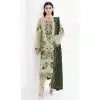 Pakistani Style Faux Georgette Embroidery Work Salwar Kameez In Pista - 7382175935