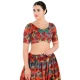 Brocade With Sequins Work Readymade Plus Size Blouse In Multi Color - 7679177625