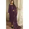Function Wear Georgette With Sequence Embroidery Work Pakistani Salwar Suit In Purple - 7742177956