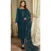Function Wear Georgette With Sequence Embroidery Work Pakistani Salwar Suit In Aqua Blue - 7742177957
