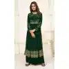 Green Color Georgette Embroidery Work Party Wear Palazzo Salwar Suit - 7834178560