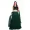 Nylon Net With Embroidery Work Party Wear Lehenga Choli In Green - 7829178532