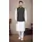 Printed Work White Color Cotton Function Wear Designer Men's Kurta Pajama With Jacket - 7674177563