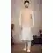 Designer Off White Color Art Silk Printed Work Function Wear Men's Kurta Pajama With Jacket - 7674177578