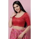 Red Color Brocade Jacquard Work Festival Wear Designer Readymade Blouse - 7730177876