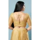 Festival Wear Gold Color Designer Readymade Blouse In Net With Embroidery Work - 7731177878