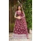 Net With Embroidered And Thread Work Heavy Function Wear Lehenga Choli In Maroon - 7736177916