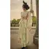 Organza With Weaving Work Traditional Function Wear Saree In Pista Color - 7801178287