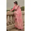 Organza With Weaving Work Traditional Function Wear Saree In Pink Color - 7801178288