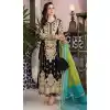 Mesmerizing Black Color Faux Georgette With Embroidery Work Pakistani Wedding Wear Salwar Kameez - 7810178389