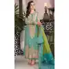 Captivating Teal Green Color Faux Georgette With Embroidery Work Pakistani Wedding Wear Salwar Kameez - 7810178390