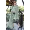 Traditional Green Faux Georgette Pakistani Embroidered Party Wear Salwar Suit - 7824178493