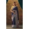Navy Blue Color Zari Work In Dola Silk Traditional Designer Wedding Wear Saree - 7842178602
