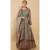 Traditional Dola Silk With Digital Print Work Function Wear Anarkali Salwar Suit in Multi Color - 7863178728