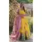 Yellow Dola Silk Printed Designer Party Wear Lehenga Choli - 7920179048