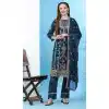 Traditional Faux Georgette Embroidered Blue Designer Evening Wear Salwar Kameez - 7931179092
