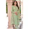Faux Georgette With Embroidery Work Festival Wear Traditional Salwar Kameez In Green - 7948179244