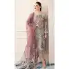Designer Light Grey Embroidery Work Faux Georgette  Party Wear Salwar Kameez  - 7934179104