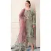 Designer Green Embroidery Work Faux Georgette  Party Wear Salwar Kameez  - 7934179107