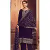 Purple Faux Georgette Embroidery Work Evening Party Wear Palazzo Salwar Suit - 7935179111