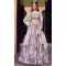 Crushed Silk With Floral Print Work Designer Party Wear Lehenga Choli In Lavender - 7954179301