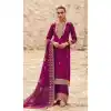 Berry Premium Silk Embroidery Work Traditional Function Wear Designer Palazzo Salwar Kameez - 79671793400