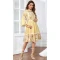 Poly Rayon With Digital Print Work Casual Wear Readymade Short Kurti In Light Yellow - 7997179638