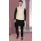Black Art Silk Woven Work Readymade Men's Wear Kurta Pajama With Jacket - 8004179693