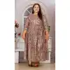Festival Wear Rayon With Printed Work Designer Readymade Gown In Maroon - 8006179707