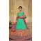 Attractive Rama Color Viscose Silk Khatli Work Wedding Wear Lehenga Choli - 8007179713