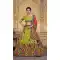 Alluring Parrot Green Viscose Silk Khatli Work Wedding Wear Lehenga Choli - 8007179715