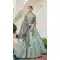 Sparkling Sky Blue Viscose Thread Embroidery Work Wedding Wear Lehenga Choli - 8008179728