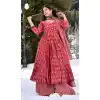 Pure Muslin Pink Digital Print Work Designer Wear Palazzo Salwar Kameez - 8011179750
