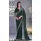 Green Pure Satin With Embroidery Work Traditional Designer Wear Saree - 8025179809